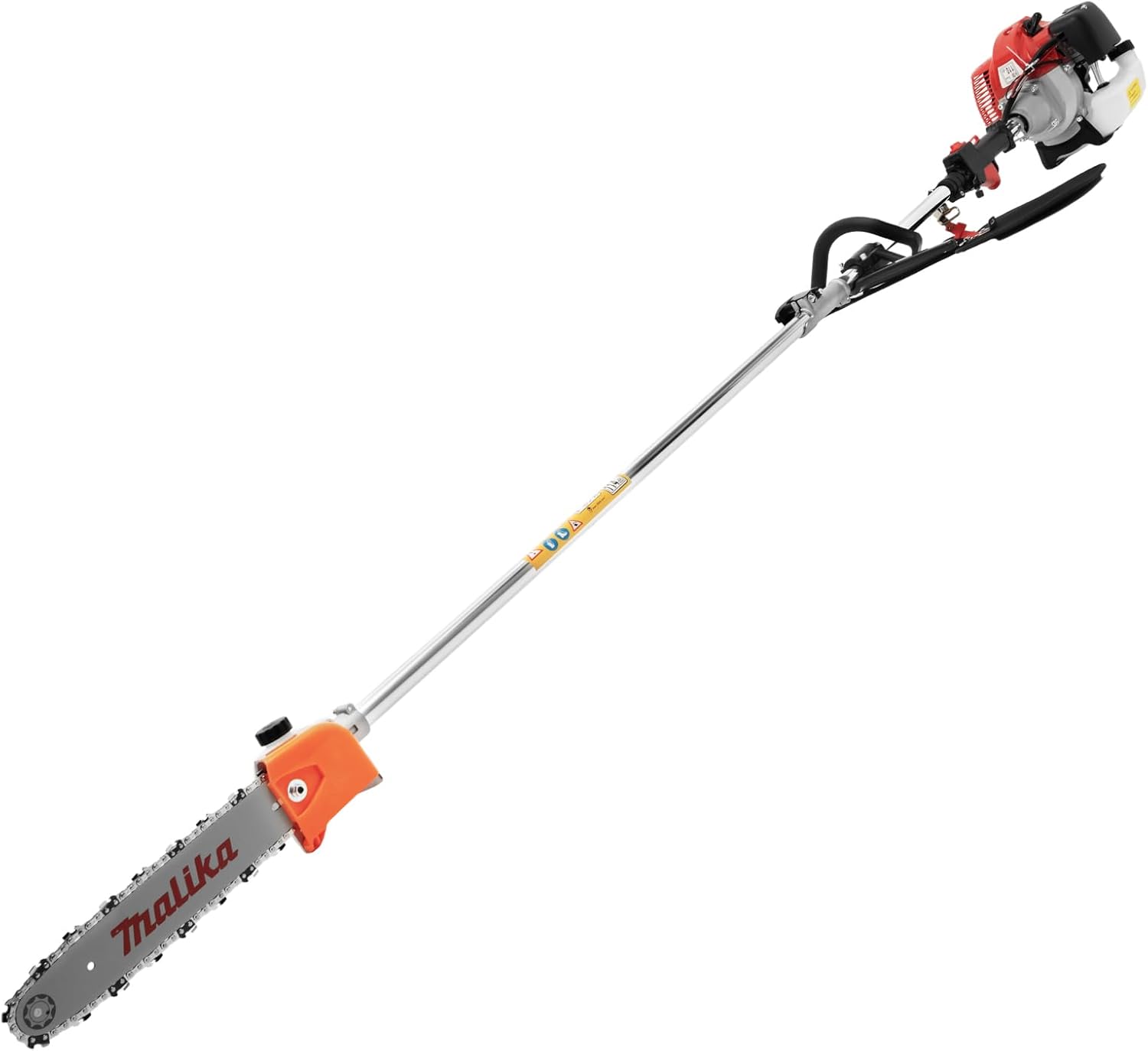 42.7CC Gas Powered Pole Saw Two-stroke Saw Tree Trimmer 11ft Pole High Reach Pole Pruner for Tree Limb Branches Pruning
