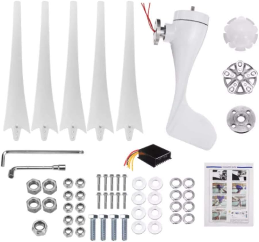 12V 24V 9000W 3/5 Wind Blades Option Wind Turbines Generator with Waterproof Charge Controller Fit for Home Or Camping