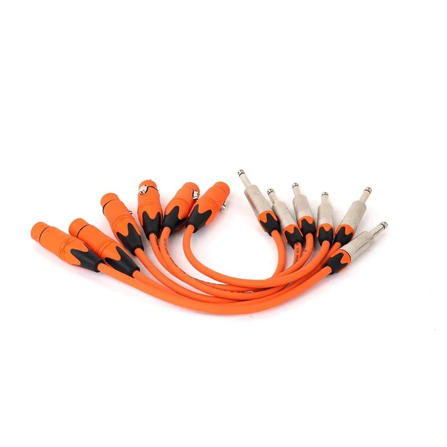 Guitar Audio Cable 1PC Microphone Cable 6.35mm TS 1/4 Male to Female Microphone Cable for Speaker Guitar Amplifier AMP Mixer(Orange,15m)
