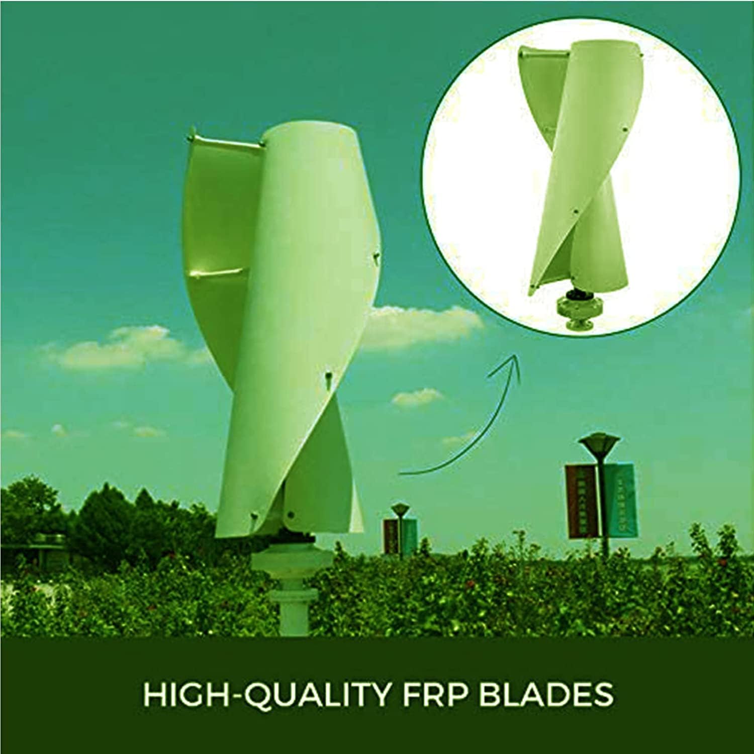 Wind Turbine Generator Kit, 10000W Wind Generator Kit with Charge Controller Wind Power Generator for Marine RV Home Windmill