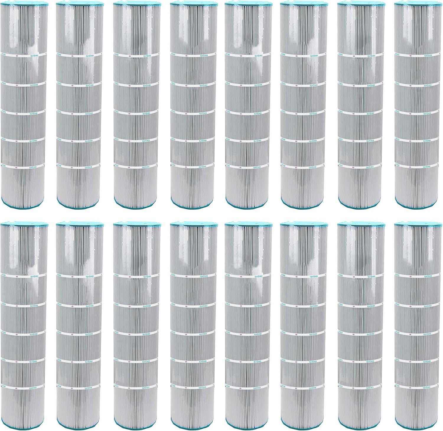Hurricane Filters 16 Pack HF7472-04 Advanced Pool Filter Cartridge - Replacement for PCC130, Unicel C-7472, Filbur FC-1978 Pentair Clean & Clear Plus 520, Waterway Crystal Water 525