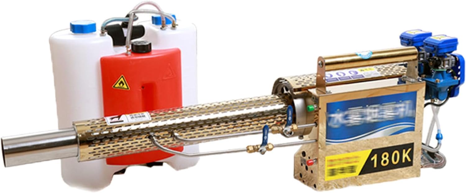15L Portable Thermal Fogger Machine,Professional Fogging Machine,Thermal Fogger,Nebulizer for Farmland Garden,30-50m Smoke and 8-10m Water Mist Range,350