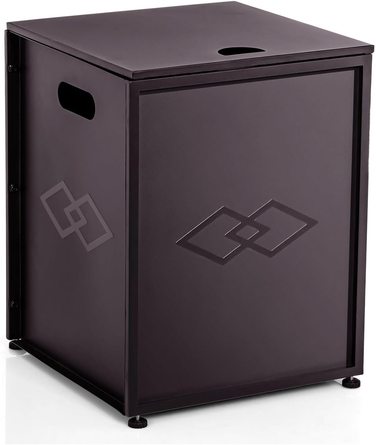 Chic Dual Purpose Propane Tank Cover Table with Adjustable Wheels and Easy Assembly - Stylish Outdoor Gas Tank Storage Side Table for Fire Pit Grill Griddle Stoves