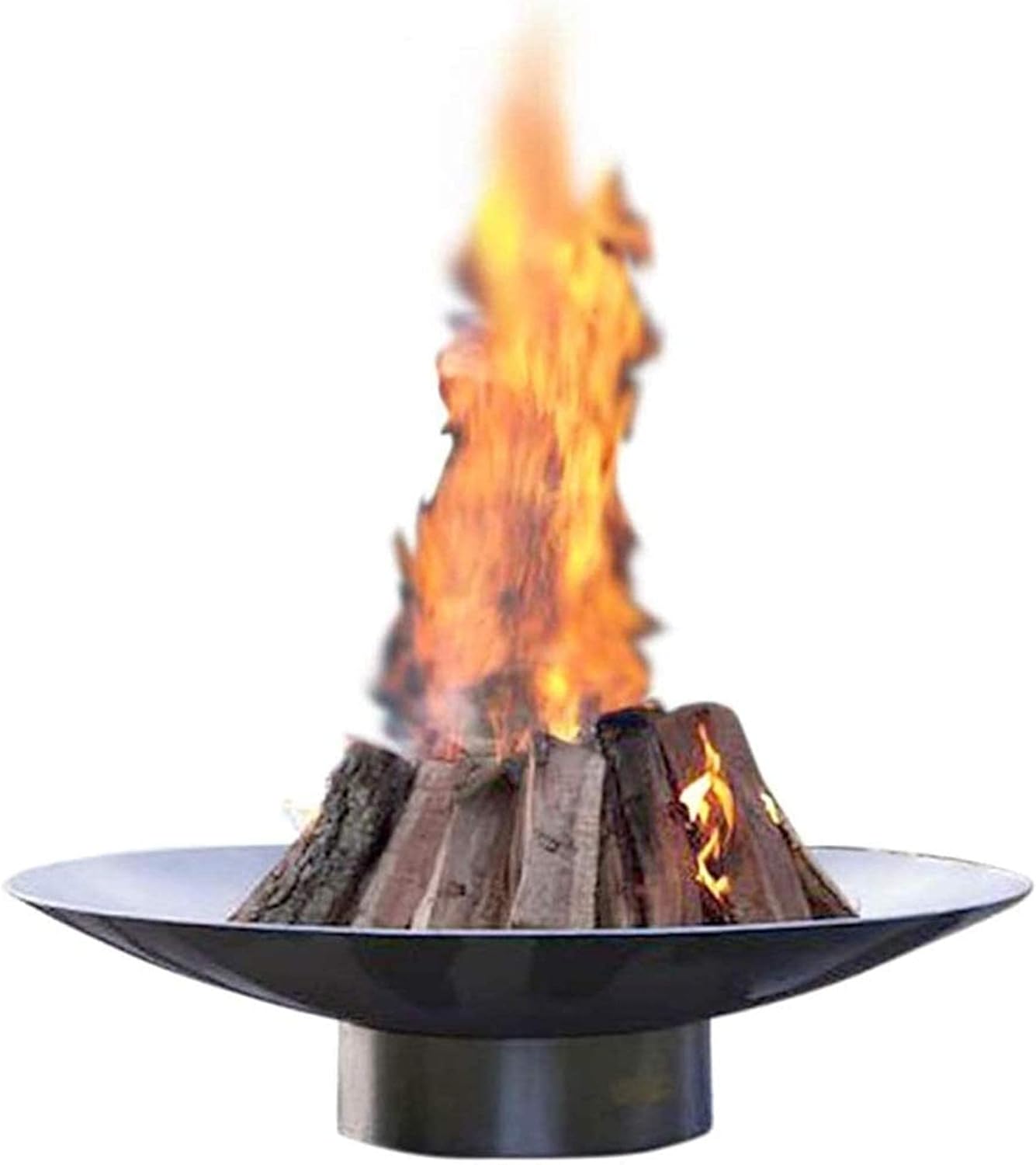 Large Outdoor Fire Pit Bowl,Heavy Duty Patio Firepit,Huge Garden Firebowl,Cast Iron Round Bonfire Wood Burning,for Backyard,Camping,Picnic,Bonfire,Garden