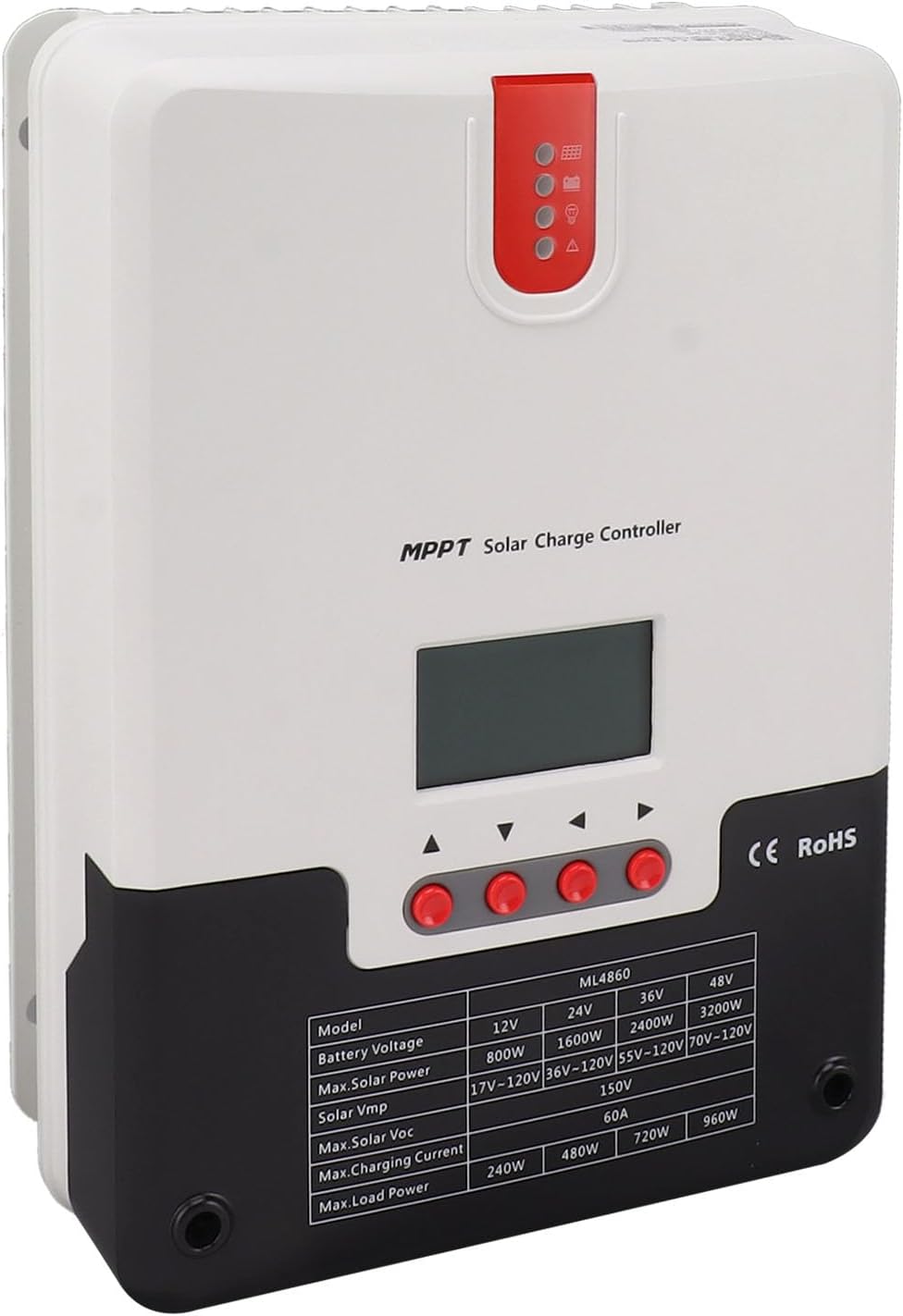 80A MPPT Solar Charge Controller High Efficiency with Multiple Load Control for AGM Sealed Gel Batteries in Off-Grid Solar Systems