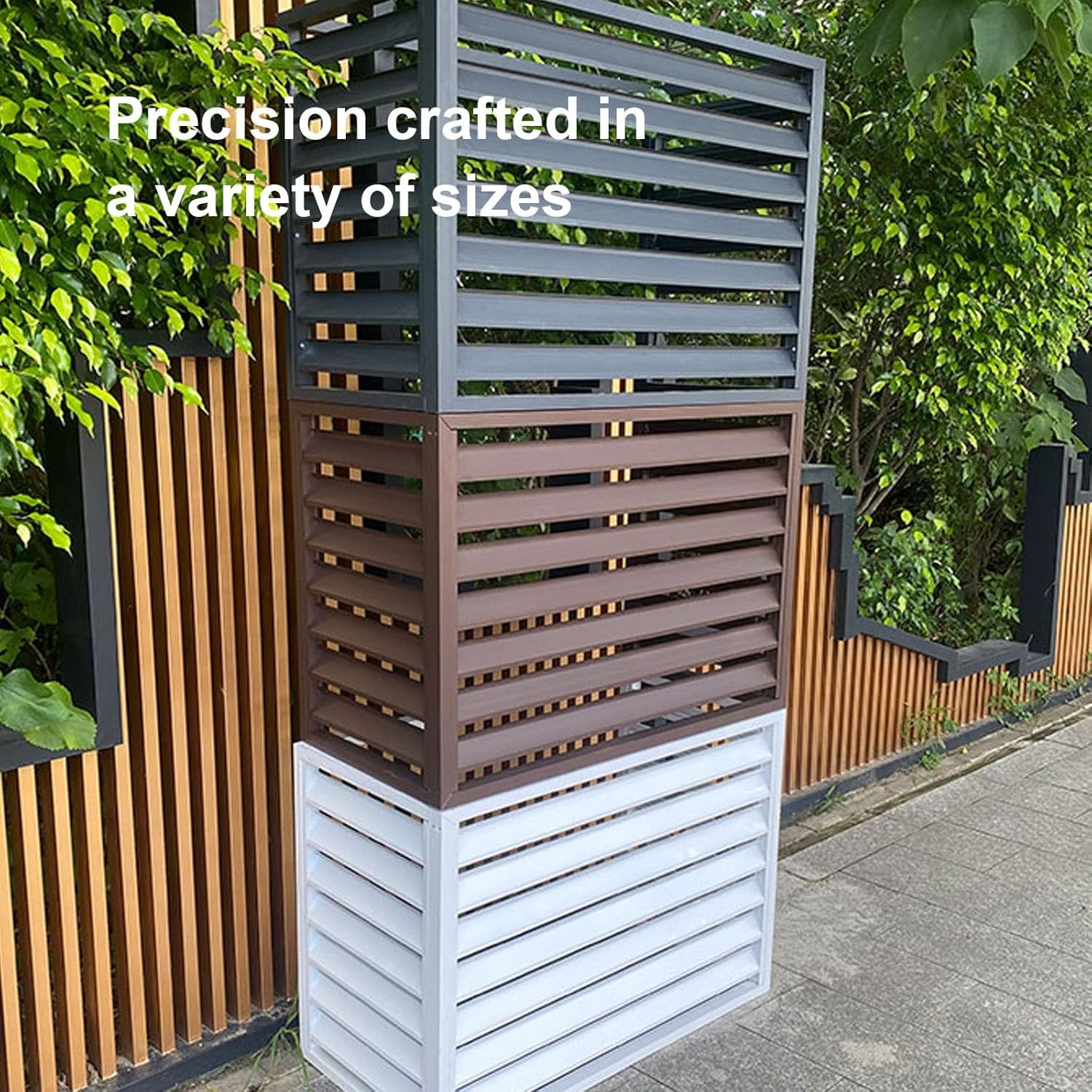 Louver Grille dust Cover, Air Conditioning Protection Grille, air Conditioner Decorative Cover, Noise Reduction, Outdoor Unit, Outdoor System Protection, Suitable for Outdoor Protection