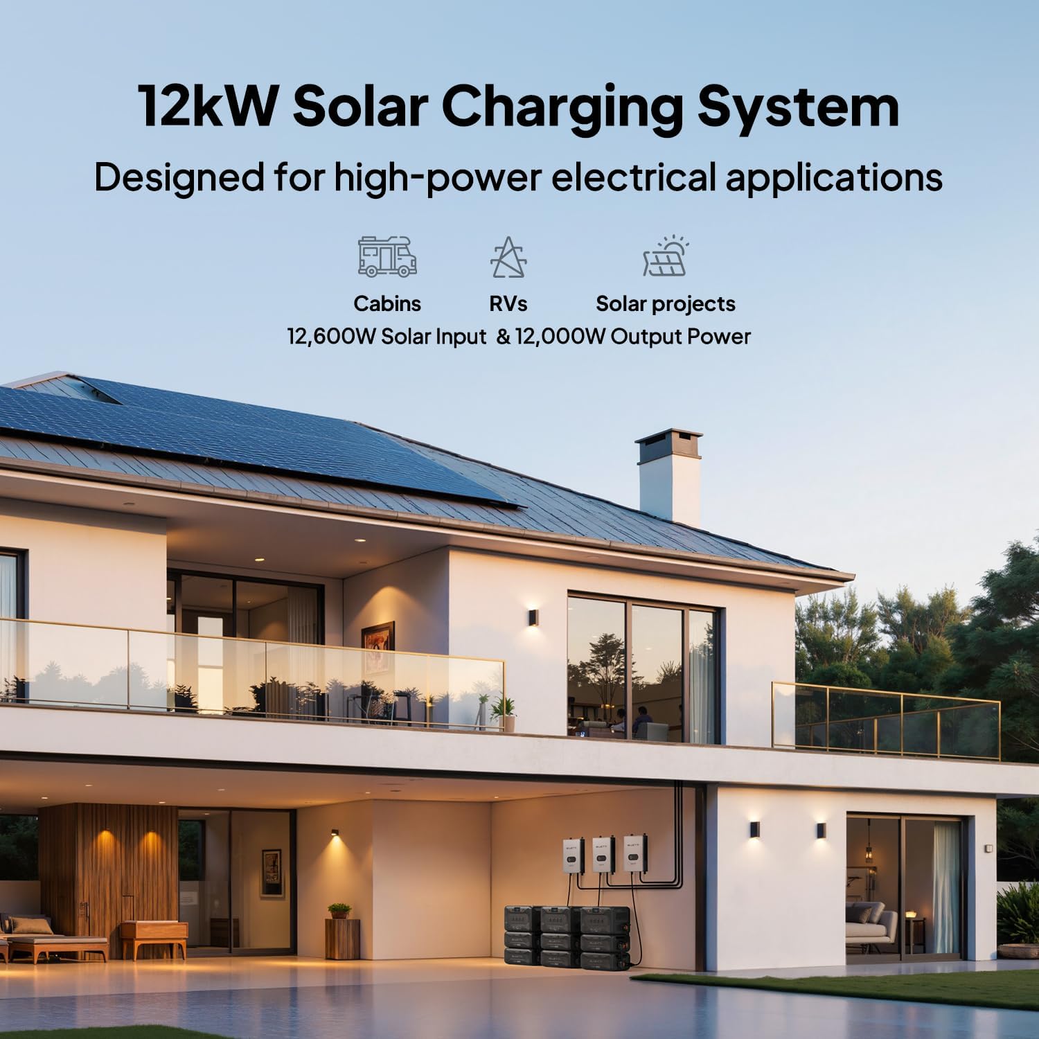 BLUETTI SolarX 4K MPPT Solar Charge Controller, 150V-500V 80A, 99% High Efficiency, Bluetooth/WiFi Controller for Solar Generator Apex 300 & B300K, for RV, Home and Off-Grid Living