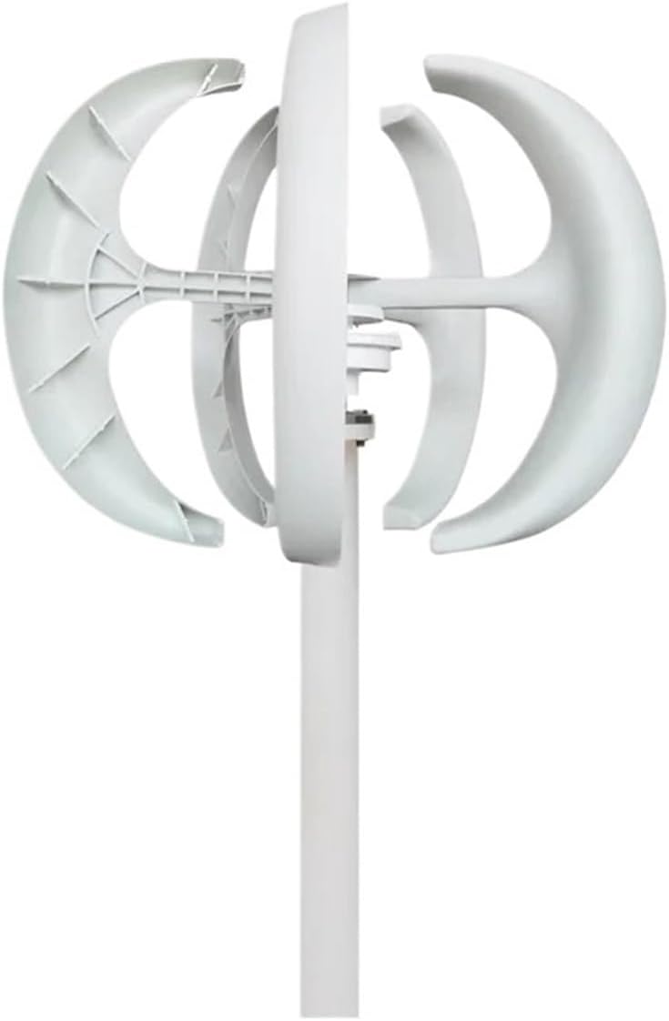 Wind Turbines, 400W Vertical Axis Wind Generator 12V 24V Red and White Ball Type Wind Turbine for Land Marine Use(5 Blades_24V)