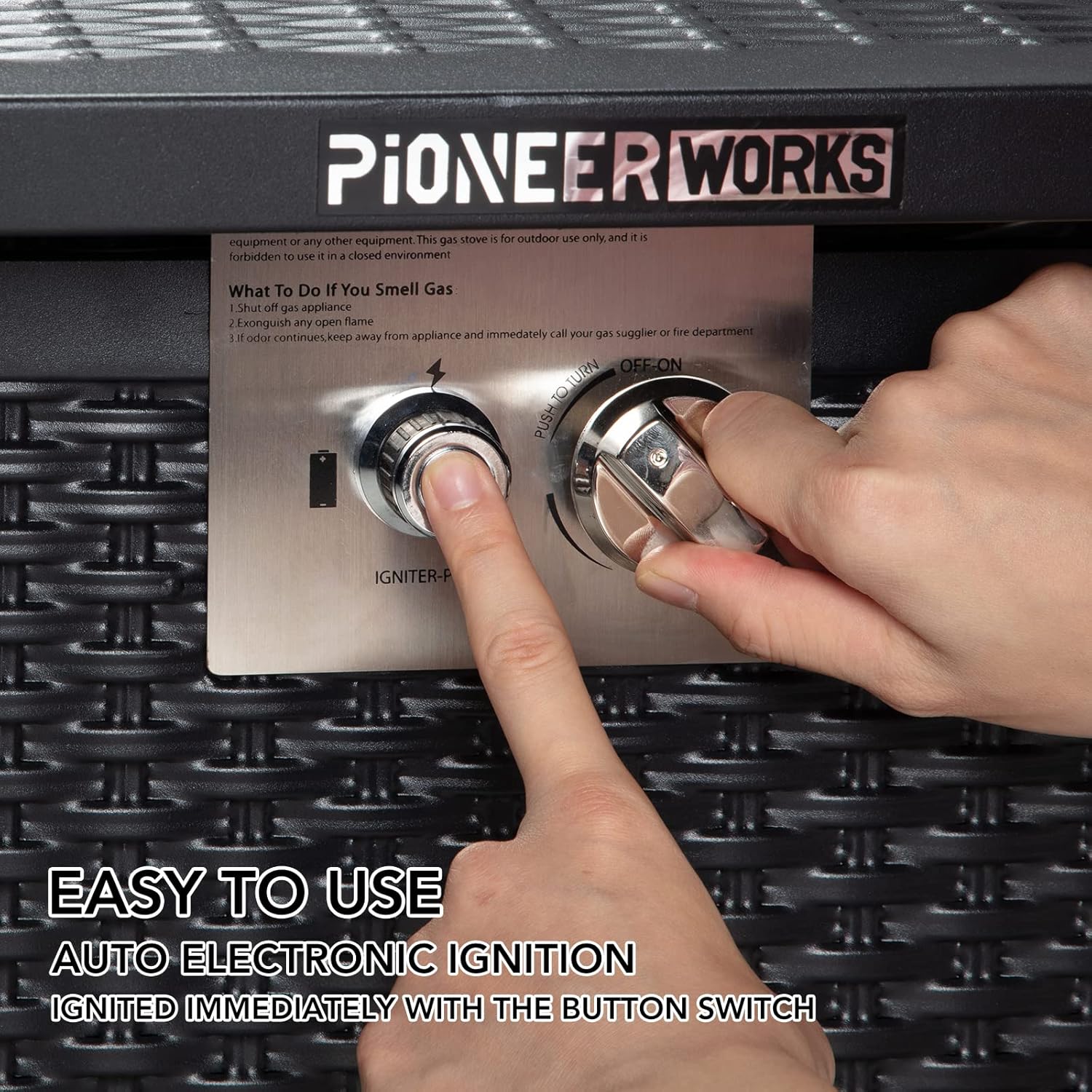 Rectangle Propane Fire Pit Table, 28