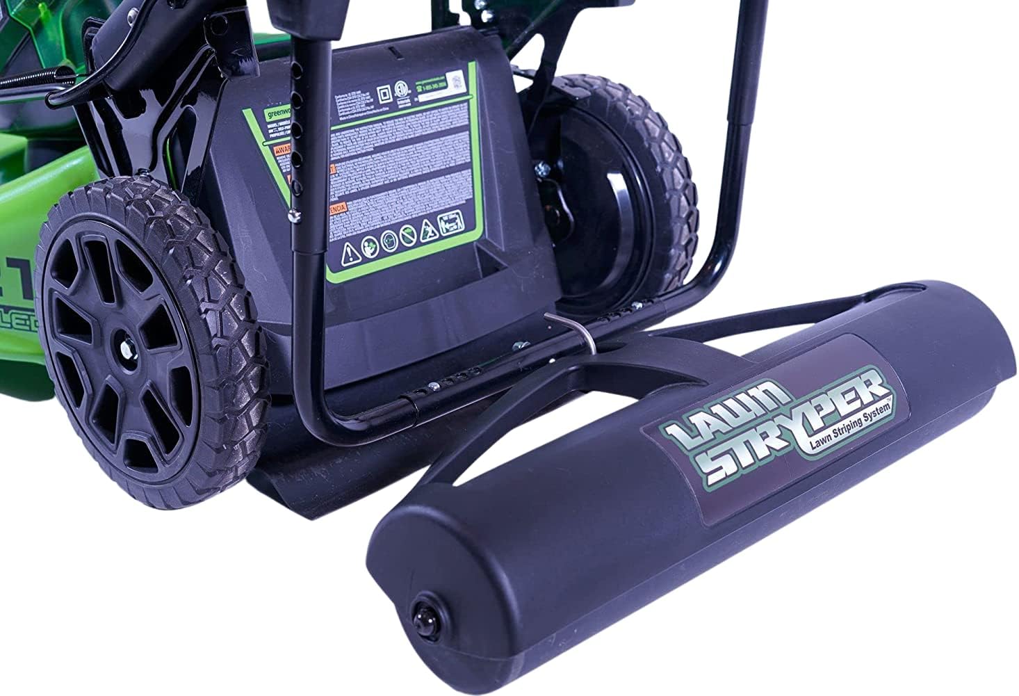 Generation 3-Lawn Striping System/Stripe Your Lawn Like A Ballpark/ONLY Works with ARIENS Razor, Craftsman (Battery ONLY), DEWALT, Echo, GREENWORKS, MAKITA, MKE Tool 21