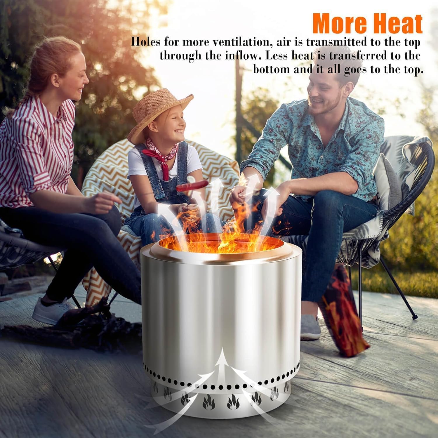 Hisencn Fire Pit Accessory Kit for Solo Stove Bonfire 19.5 Inch, 304 Stainless Steel Portable Lid & Grill Cooking Grate & Grate Stand & Spark Protector Screen Mesh & Stand with Two Guild Sticks
