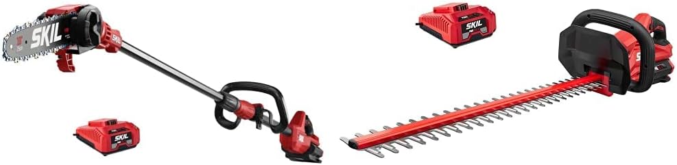 Skil PWR CORE 40 Brushless 40V Pole Saw and Hedge Trimmer Kit