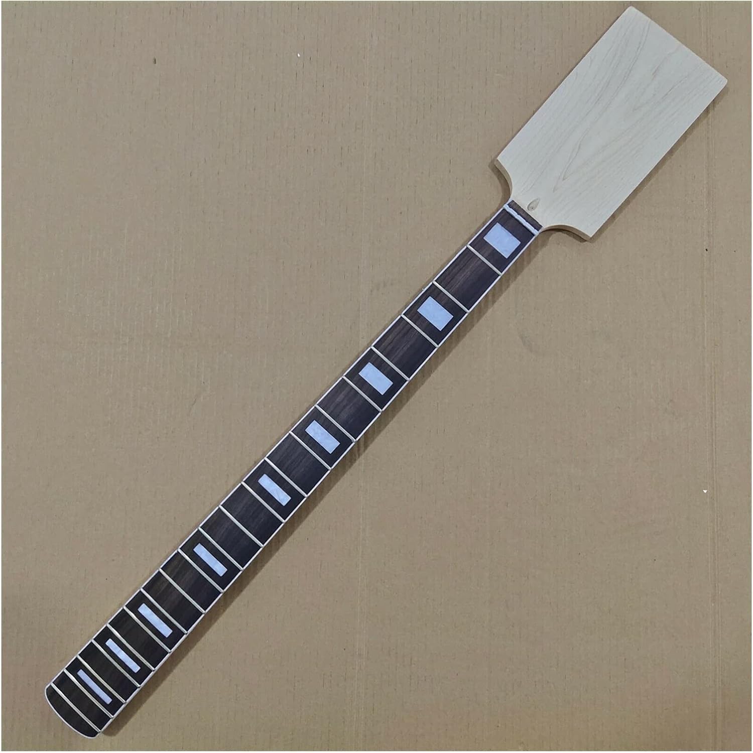 Unfinished Paddle Head Maple 20 Fret Bass Guitar Neck Rosewood Fingerboard DIY Guitar Neck Unfinished Guitar Neck
