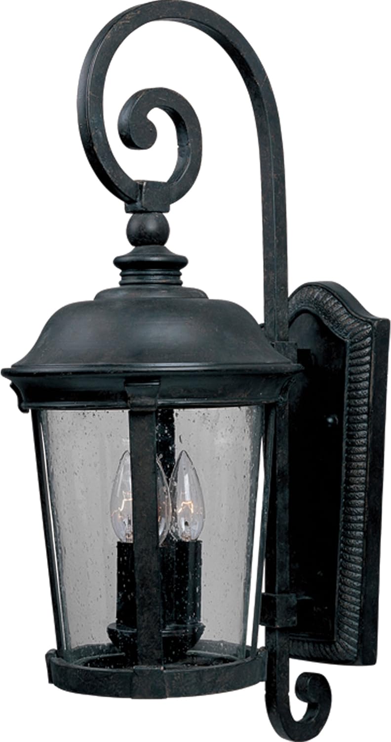 Maxim Dover Dc 3 Light Outdoor Candle Style Wall Lantern with Bronze Finish