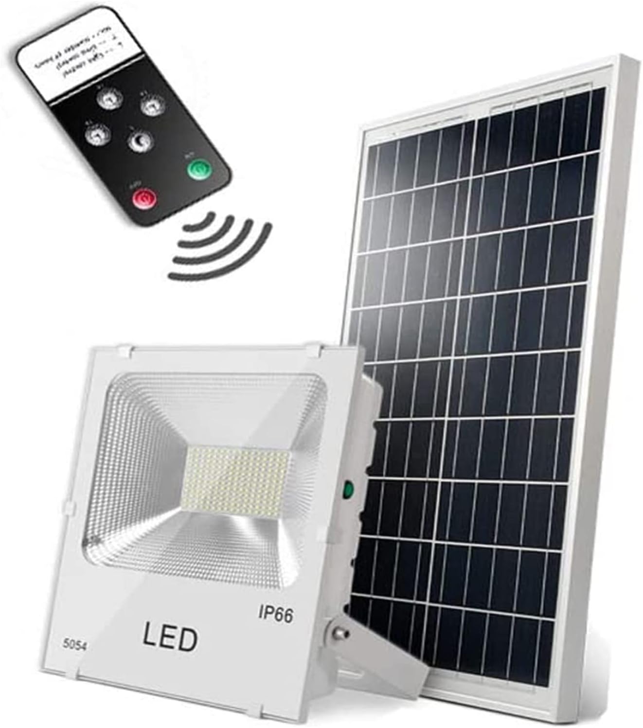 Courtyard Light Led Solar Flood Light Outdoor, Ip66 Waterproof Dusk to Dawn Solar Security Light with Remote Solar Powered Street Light for Backyard,Garden,Garages,Rooftop