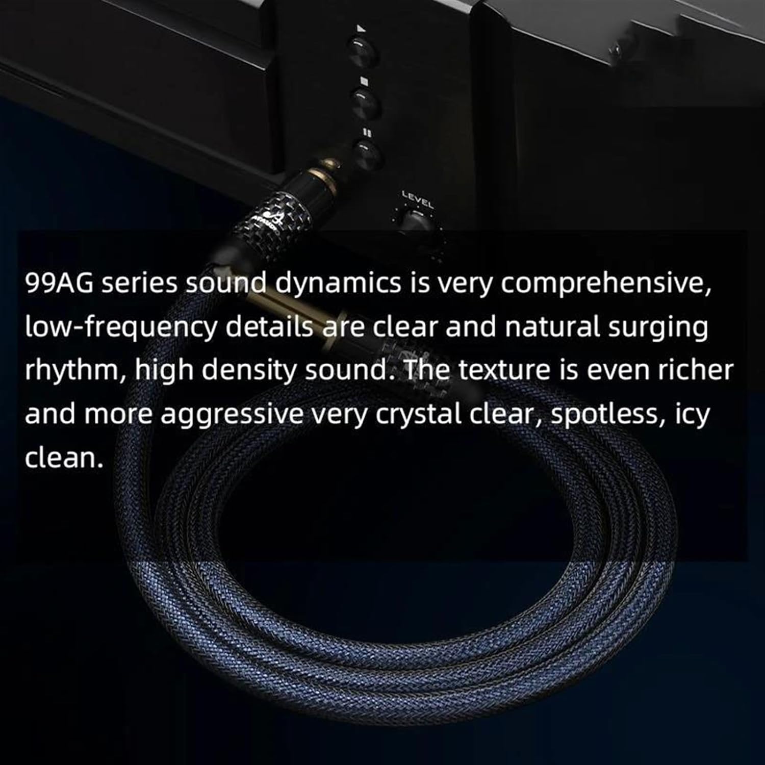 Pro Audio Cable Silver 6.35mm 6.5mm Cable with Gold Plated 6.5 TS and 6.5 TRS Plug Electric Guitar Amplifier Aux Cable(TRS,3.5 m)