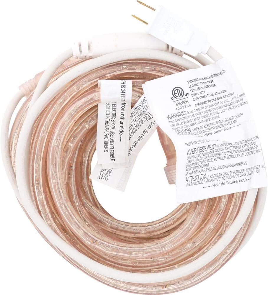 Westek RWLED24BCC Indoor/Outdoor LED Rope Light Kit, 24-feet