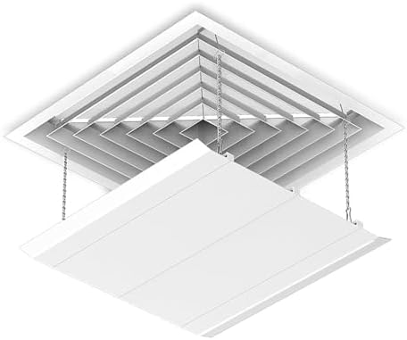 Adjustable Air Conditioner Deflector, Confinement Air Deflector for Central Air Conditioner'S Square Outlets for Home Office