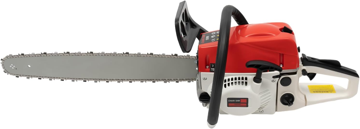 22 Inch Chainsaw 52CC 2-Stroke Gas Powered Chain saws Handheld Gasoline Chainsaw-Ideal for Forest,Outdoor,Wood, Garden,and Farm Cutting Use