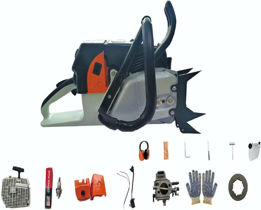660AV Gas Chainsaw,92cc 2-Cycle Gasoline Power 5.2KW for Big Wood Cutting,All Parts Fit for MS660,full wrap handle bar