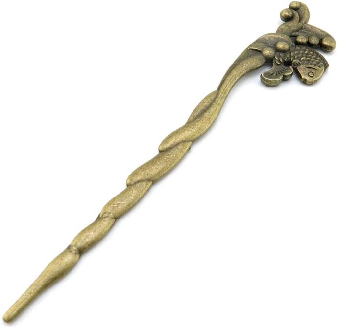 Price per 140 Pieces Antique Bronze Tone Jewelry Charms Findings Arts Crafts Beading Making Charmes D1UV4X Fish Hairstick Bookmark