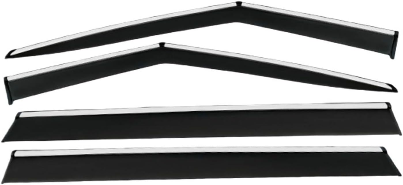 Window Deflectors for Kia Carnival MK4-KA4 2021+, Sun Rain Guard Window Visors Vent Shades with Bright Stripes Car Accessories