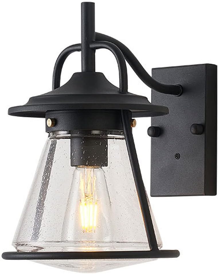 E27 Outdoor Waterproof Decoration Wall Sconce, Courtyard Villa Exterior Wall Gate Landscape Lighting Wall Lantern Fixtures, for American Minimalist Aisle Balcony Wall Lamp