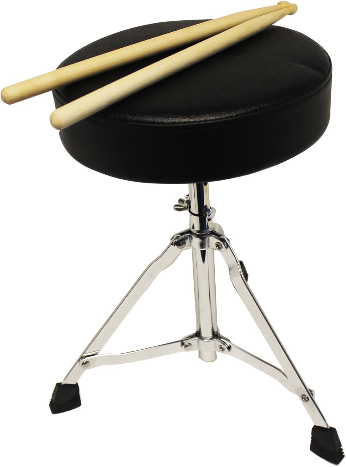 Music Alley 3 Piece Kids Drum Set with Drum Sticks & Drum Throne Seat