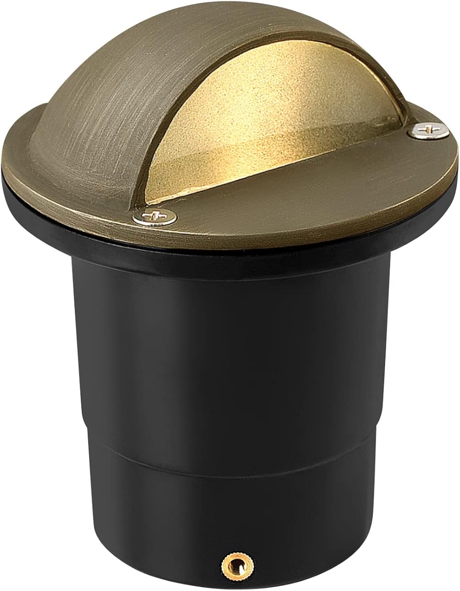 Hinkley Hardy Island 16707MZ Eyebrow LED Well Light - Includes Wiring Kit & Anti-Corrosion PVC Burial Sleeve - Matte Bronze