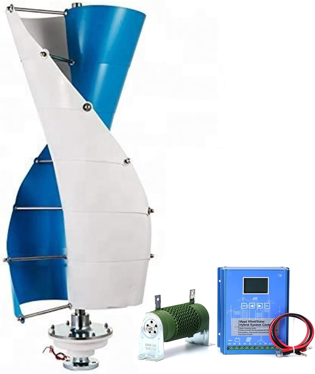 220V,10000W Wind Turbine Generator Kit with MPPT Controller 24V 48V Vertical Axis Wind Turbine Generator Free Energy Windmill 3 Phase Generator