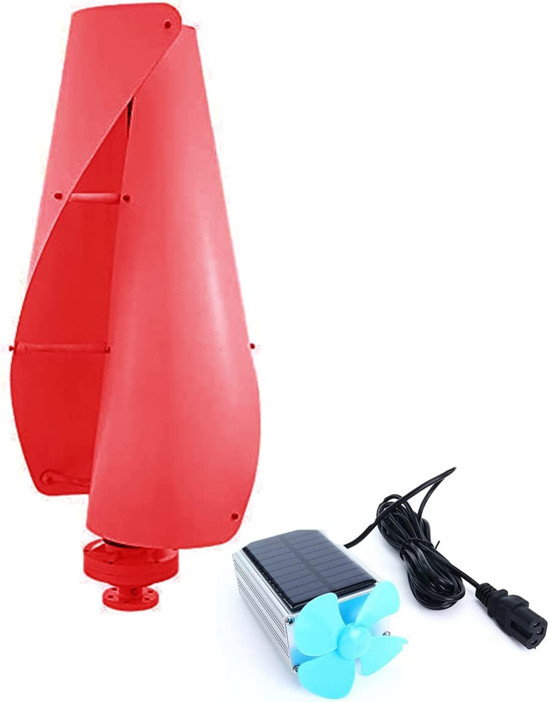 LiuSj JUnSt Vertical Spiral Wind Power Turbine Generator, 4000W Helix Magnetic Levitation Axis Wind Turbine Wind Generator Power for Outdoor Garden Boat Hybrids Streetlight