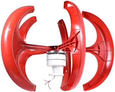 2000W Vertical Axis Wind Turbine Generator Kit, 12V/24V Home Power System with Durable Nylon Blades, Efficient Permanent Magnet Alternator for Sustainable Energy Solutions