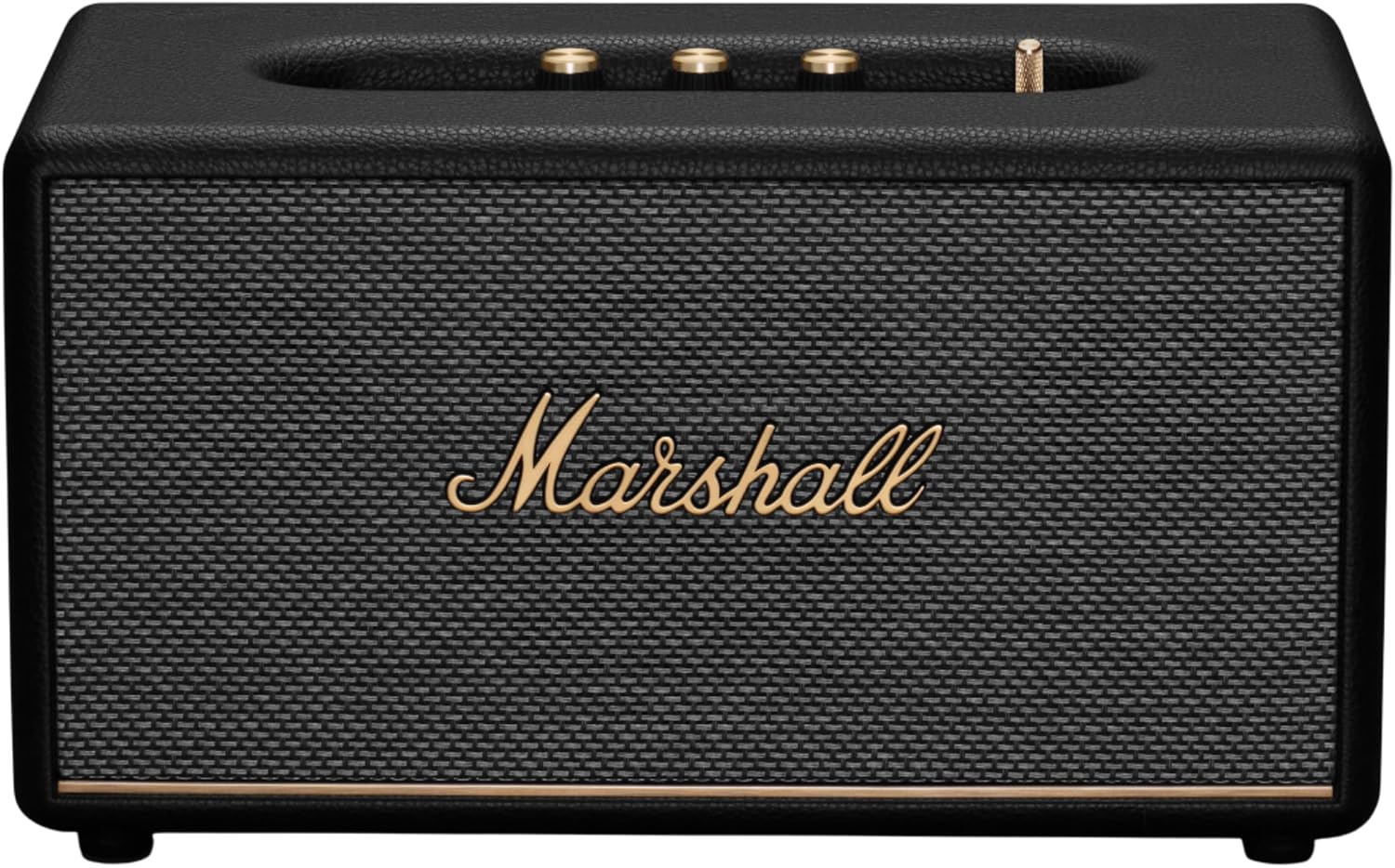 Marshall Stanmore III Bluetooth Home Speaker - Loud Stereo Sound with Bass and Treble Controls | Plug-in Powered | Record Player Compatible | RCA and 3.5 mm Aux Inputs - Black