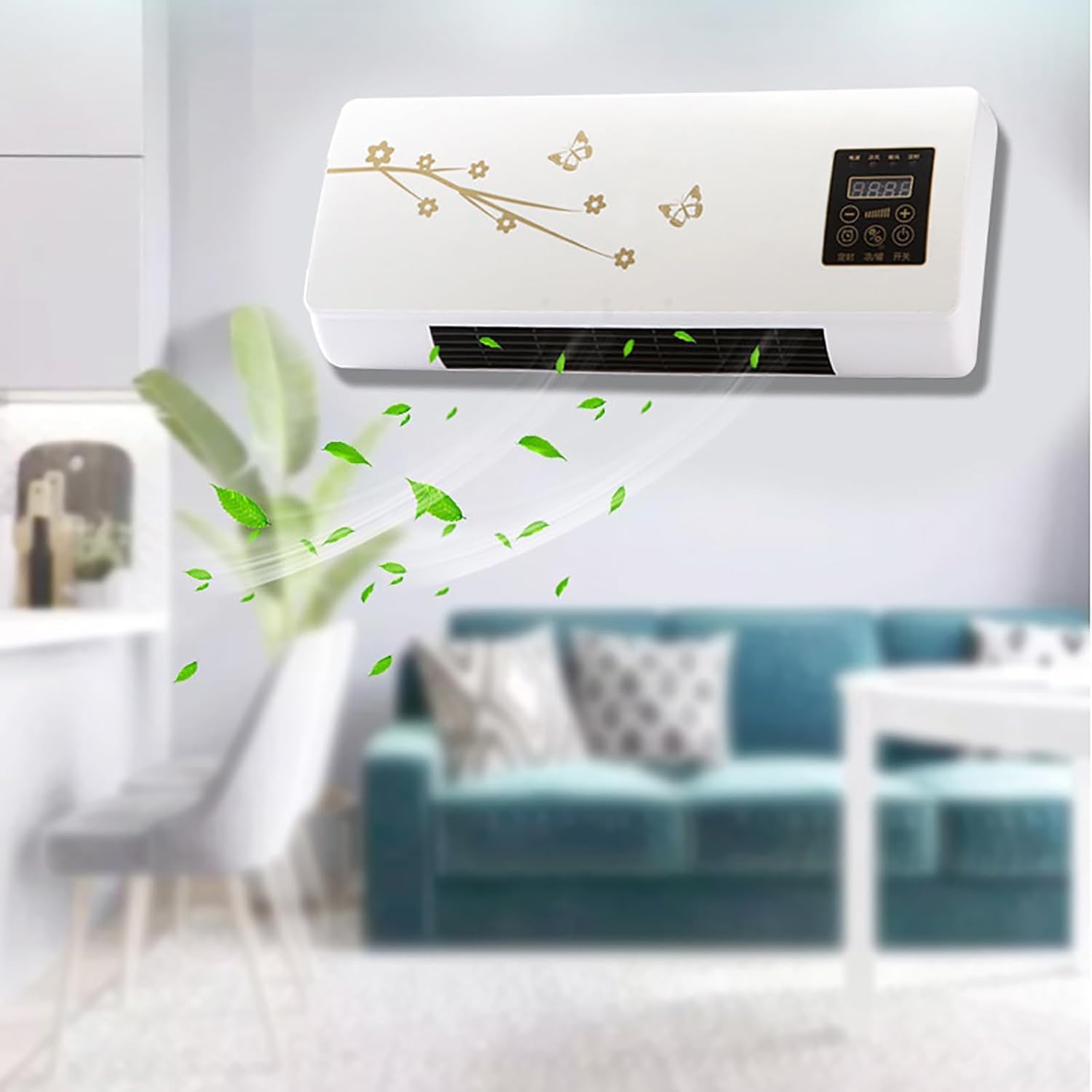 Multifuntional Wall Air Conditioner Fan 2-in-1 Wall Mounted Air Conditioner Heating Fan Portable New Ac and Heater Combo Unit Smart Air Conditioner Fan Heater For Home Office Bedroom
