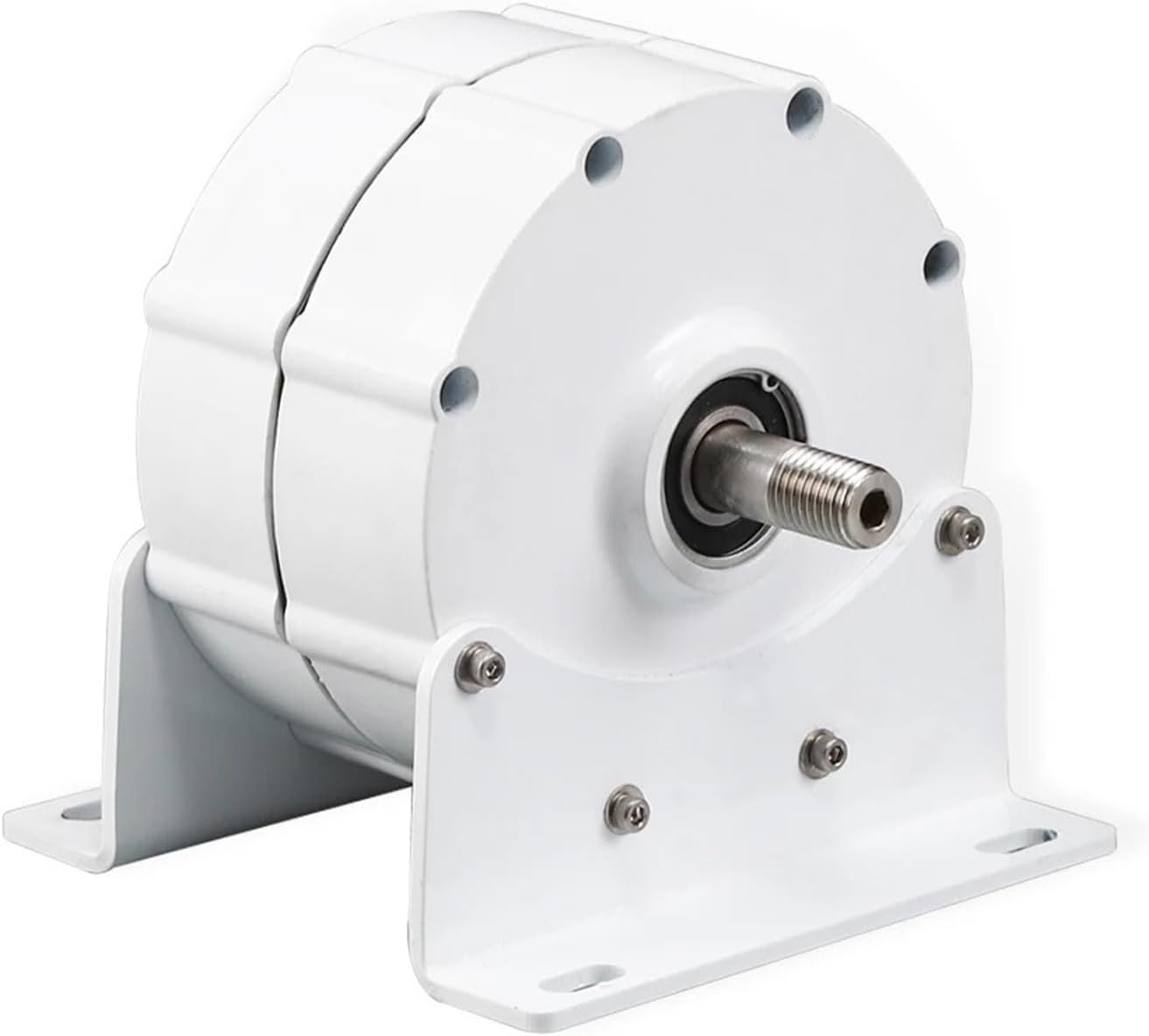 5000W Electric Generator PMG for Wind 2KW 3KW 5KW 12V 24V 48V 300RPM Magnetic Dynamo Water Hydro Alternator Free Energy(With Base,DOUBLE SHAFT_12V_3000W)