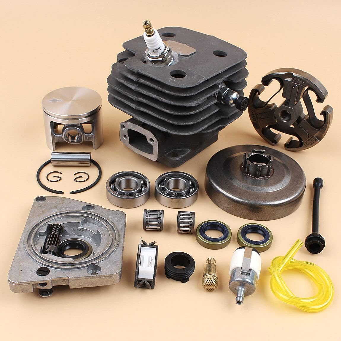 Replacement Spare Part for Chainsaw 52mm Big Bore Cylinder Clutch Kit for Husquarna 61 272XP 272S Chainsaw Oil Pump