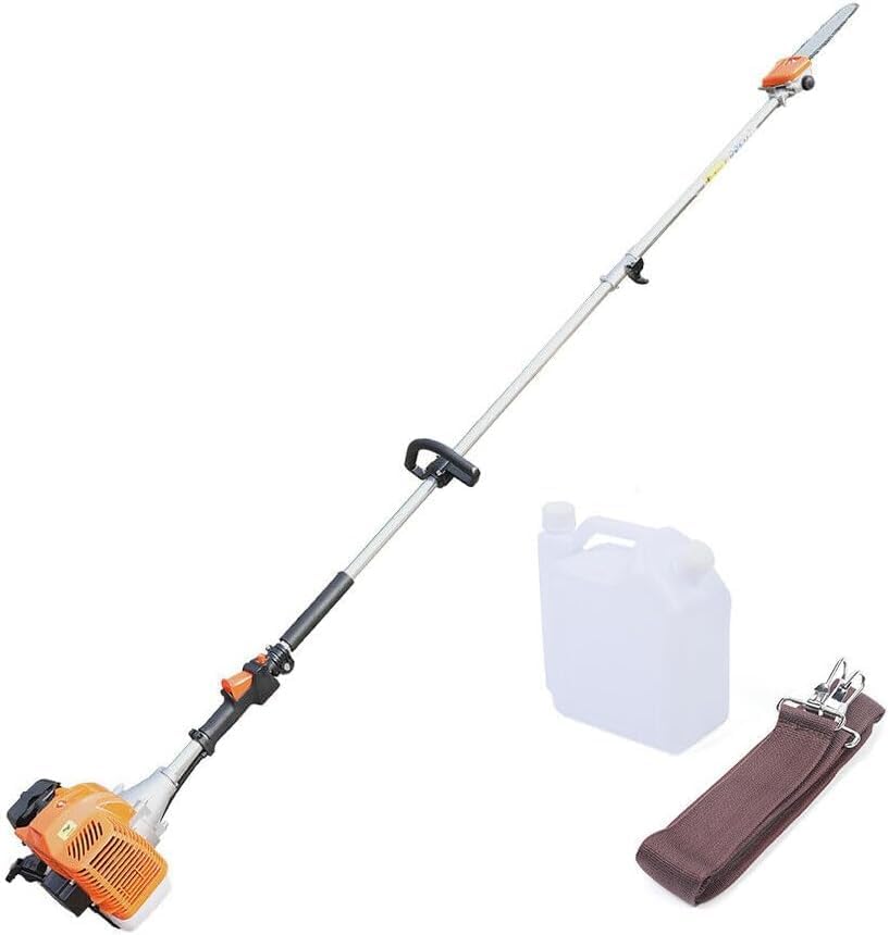 Pole Saw Gas Powered, 52cc 2-Stroke Air Saw Pruning Saws ，90.55