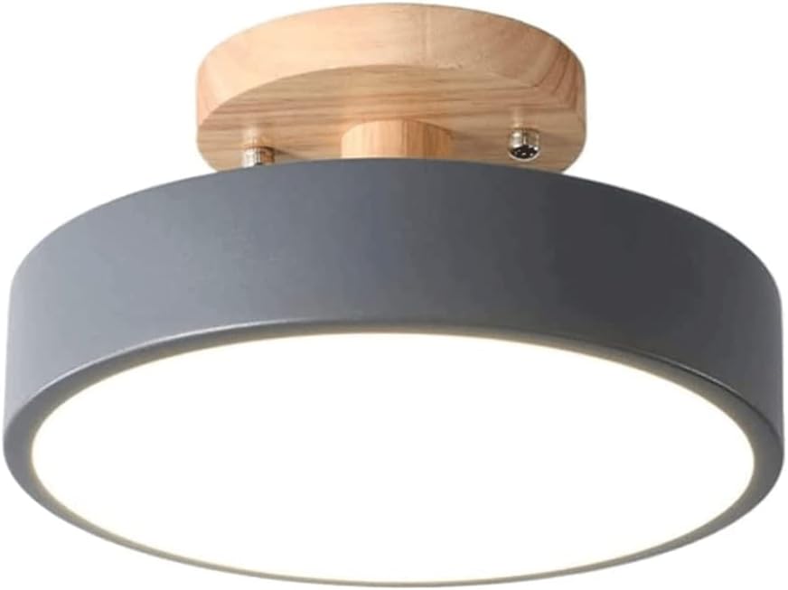 Nordic Round Ceiling Lamp, Ceiling Lighting Fixture, LED Flush Mount Ceiling Light, Three -Color Skylight Tablet Lamp, Restaurant Bedroom Balcony Decoration Ceiling Lamp