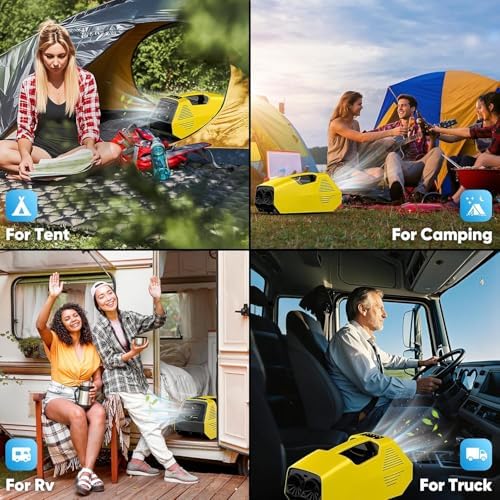 Portable Air Conditioner for Camping, 14Lbs Tent Air Conditioner,Quiet Operation and 240W Low Power Consumption Portable Ac for RV, Car
