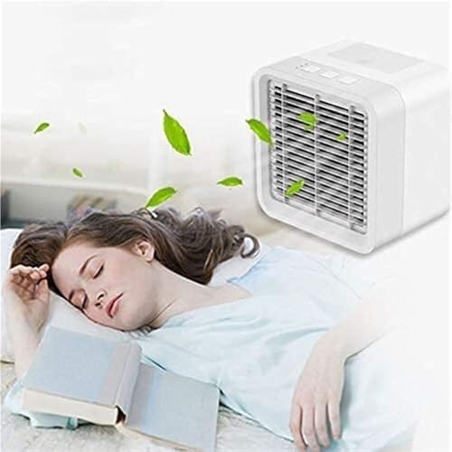 Compact Air Cooler, Portable Mini Air Conditioner, Humidifier, Air Purifier, 3 Wind Speed and Water Tank