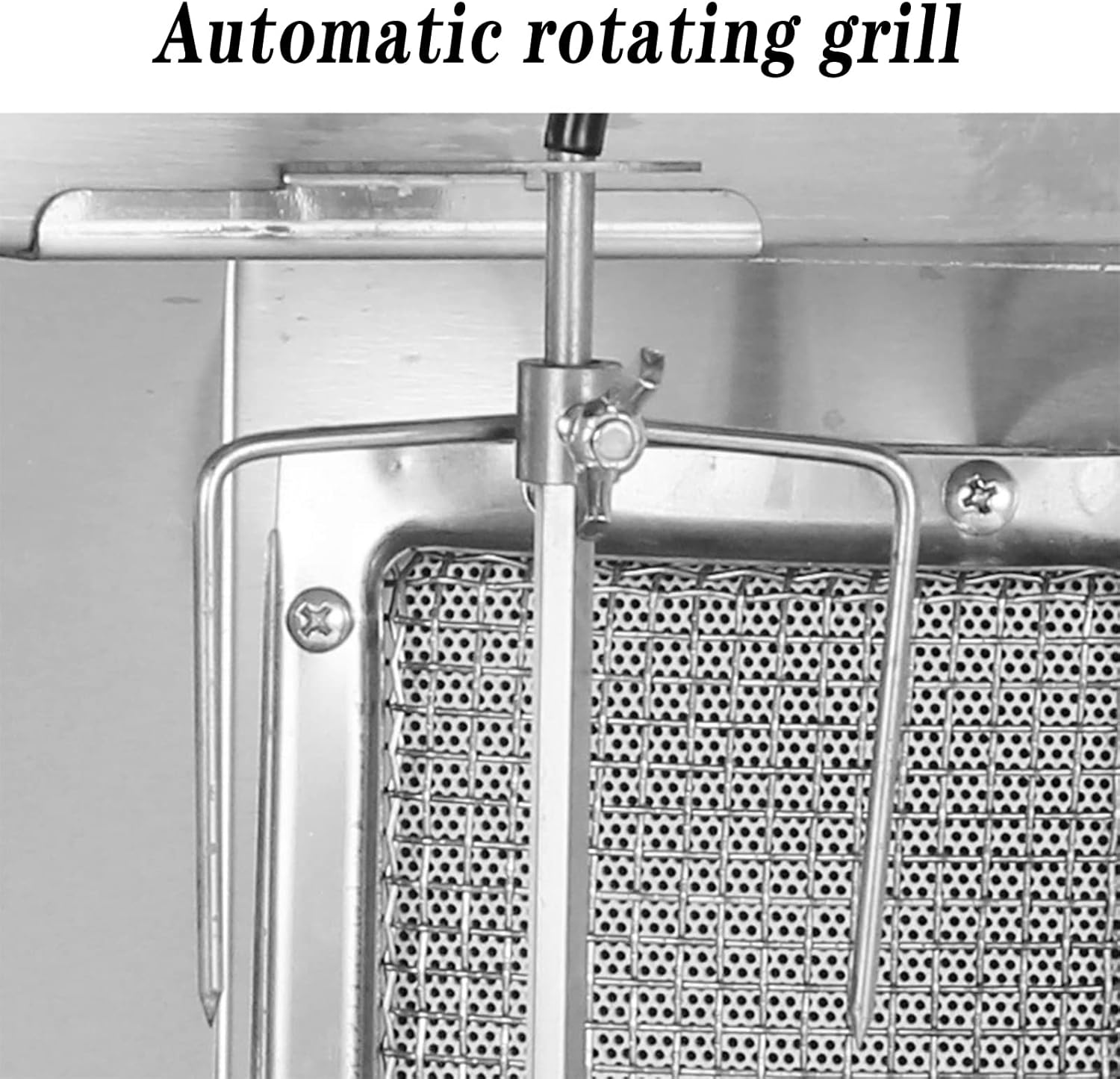 Gas Kebab Machine, Stainless Steel Vertical To Rotate Commercial Grill, With Simple Control Panel, High Density Ceramic Heating Plate And Double Row Cooling Holesfor-One Color-pair