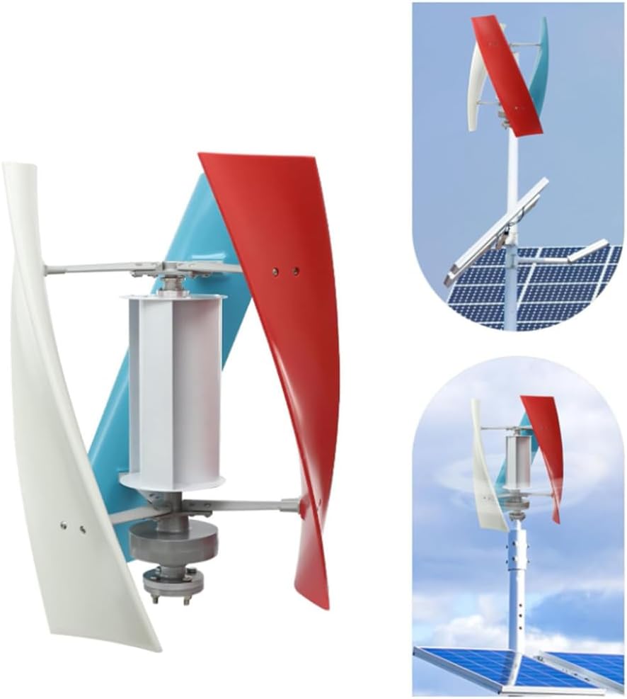 220v, 1200W-3000W Vertical Axis Permanent Magnetic Levitation Wind Turbine with Controller,Home Windmill Low Wind Turbine for Home Or Camping (220V)