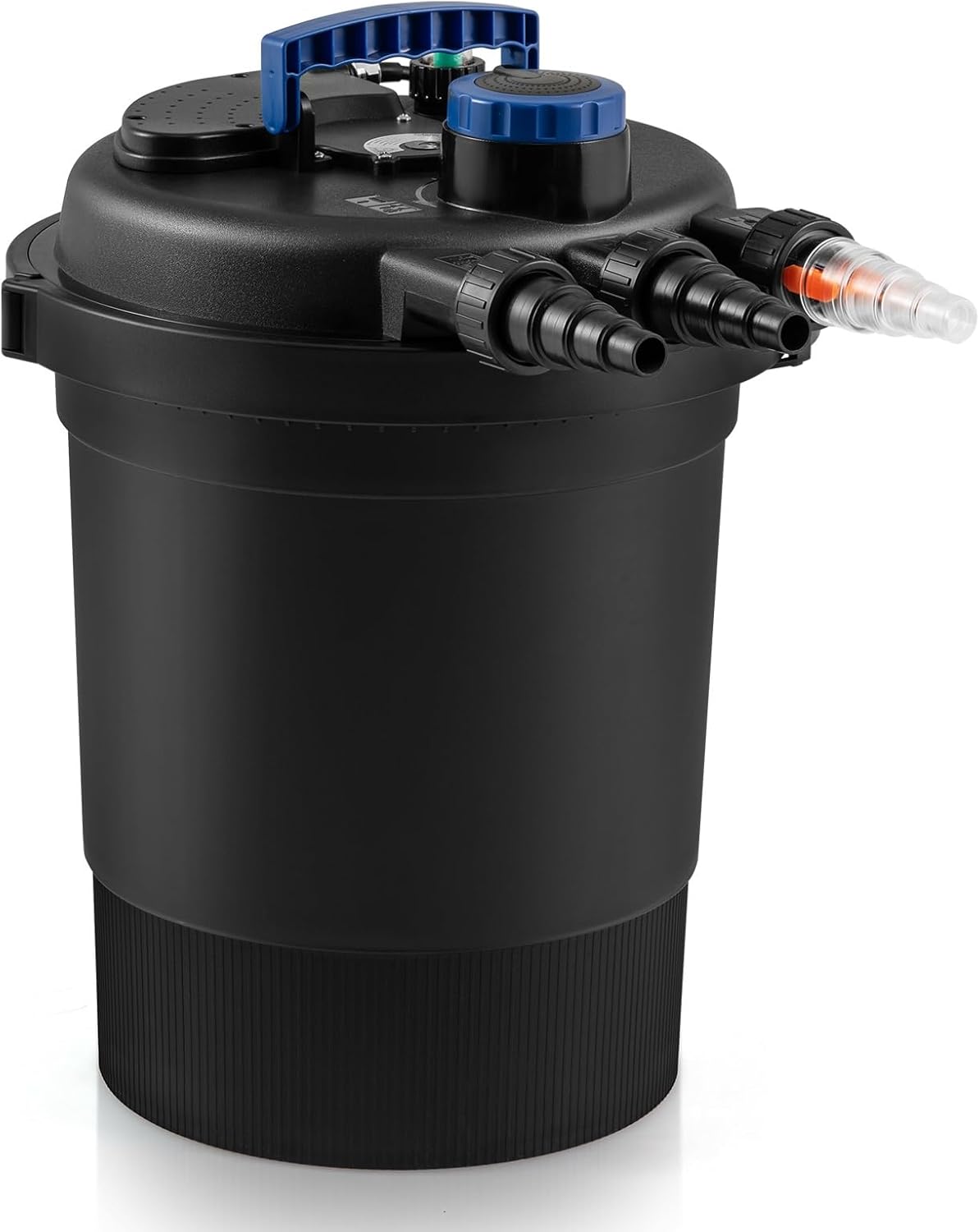 RELAX4LIFE Bio Pressure Pond Filter - Pressurized Biological Pond Filter w/13W UV-C Light, 4 Adapters, 2642 GPH for 1321 Gal Koi Ponds or 2642 Gal Ornamental Ponds, Fish Pond Filters for Outdoor Ponds