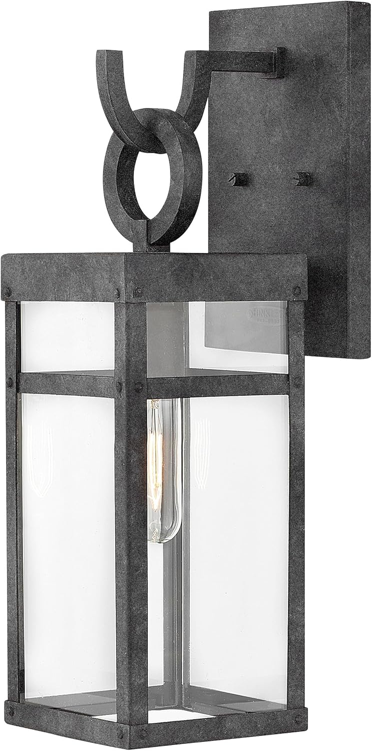 Hinkley 2800DZ Transitional One Light Outdoor Wall Mount from Porter collection in Bronze/Darkfinish