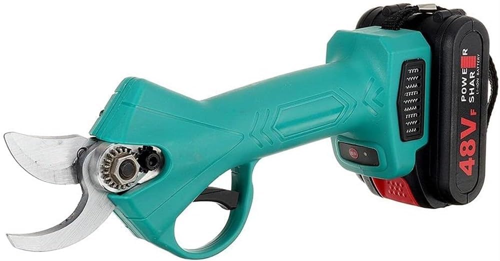 98VF Cordless Pruner Electric Pruning Shear with 9700Mah Lithium-Ion Battery Efficient Fruit Tree Bonsai Pruning Branches Cutter (Size : 2 batteries)