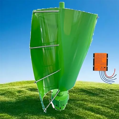 16000W Magnetic Levitation Vertical Wind Turbine Generator Kit with MPPT Controller for Home, Street Lighting & Boat - High-Efficiency 12V Renewable Energy Solution (White) for Sustainable Power