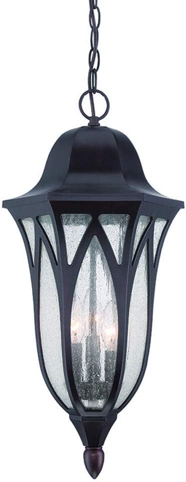 Acclaim 39826ORB Milano Collection 3-Light Outdoor Light Fixture Hanging Lantern, Oil Rubbed Bronze