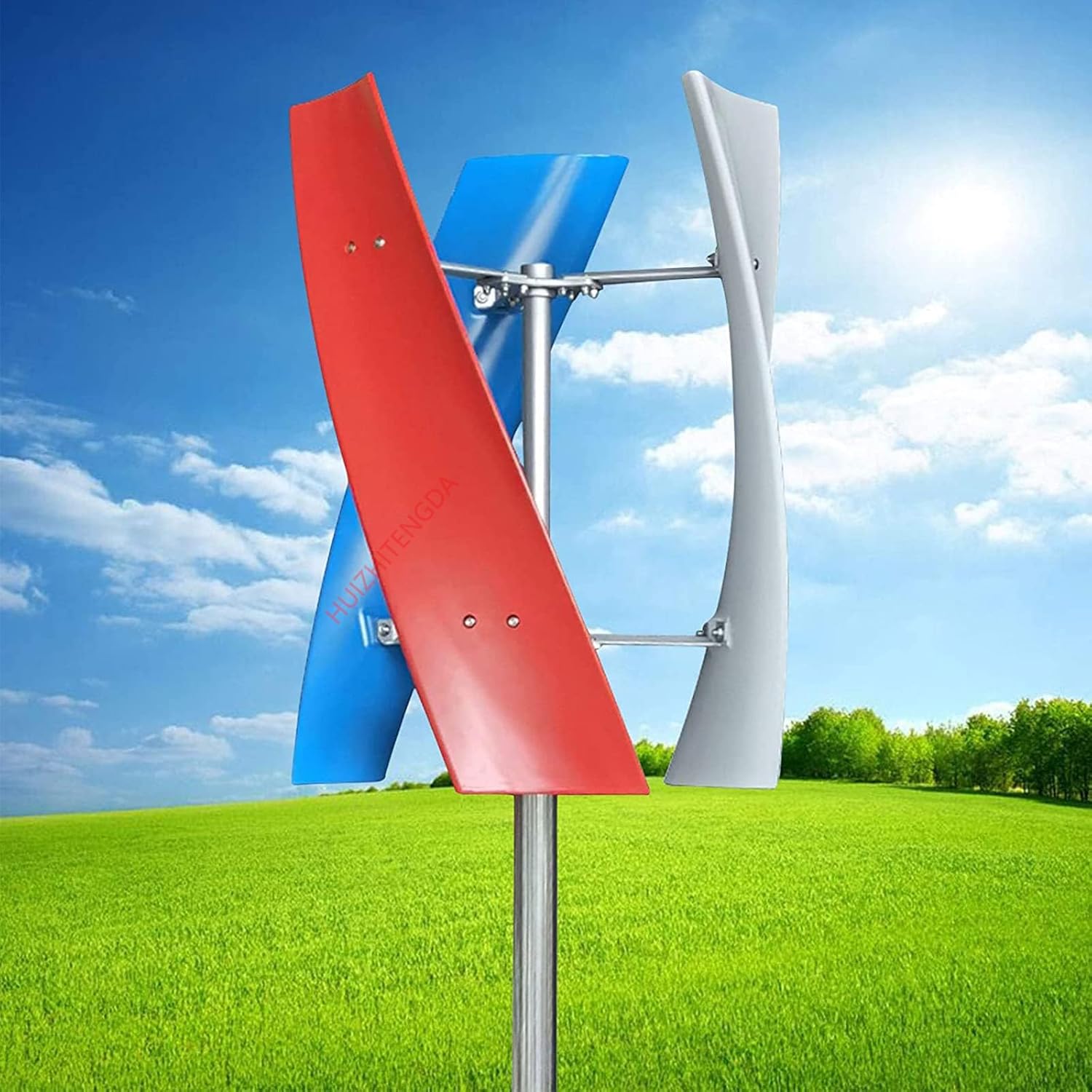 8000W Wind Solar Wind Turbine Generator, 3 Blades with Controller Vertical Wind Turbine Generator Kit for Home Lighting(48V)