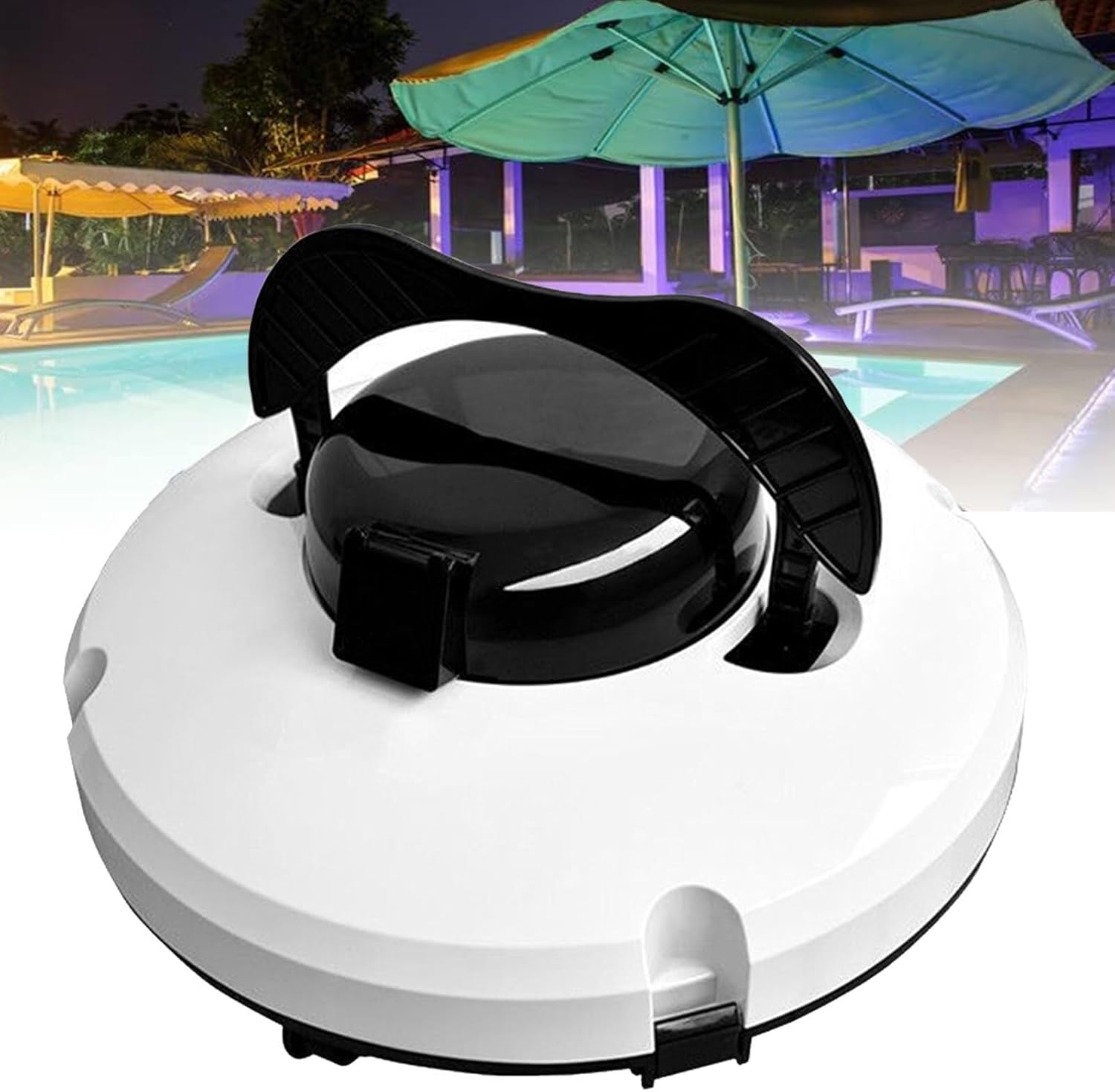 Cordless Robotic Pool Cleaner, Powerful Suction Pool Vacuum with Triple Motors, Slide Operation, Lasts Up to 150 Minutes, for Above-Ground and In-Ground Pools up to 861ft²