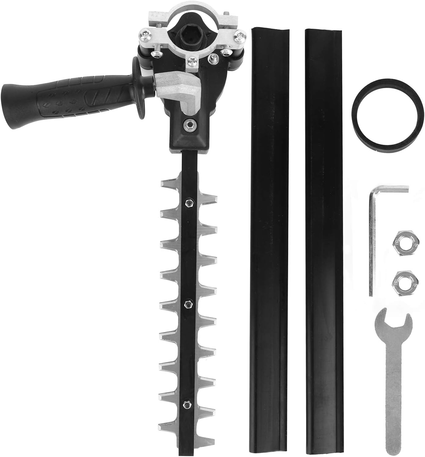 Hedge Trimmer Attachment, 9 Teeth Blade Hedge Trimmer Attachment Angle Grinder Outdoor Lawn Care Power Equipment Hedge Trimmer Working